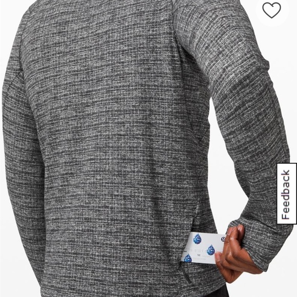 Lululemon Surge Warm 1/2 Zip in Heathered Gray. Like new! - Picture 3 of 8